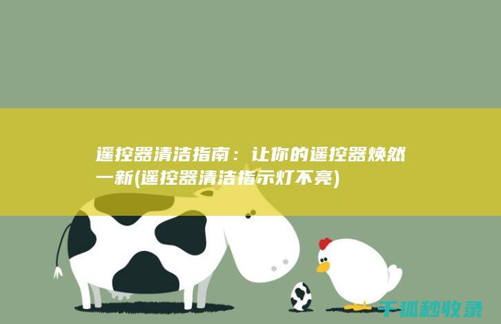 遥控器清洁指南：让你的遥控器焕然一新 (遥控器清洁指示灯不亮)