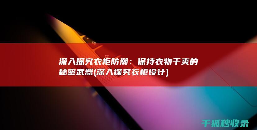 深入探究衣柜防潮：保持衣物干爽的秘密武器 (深入探究衣柜设计)