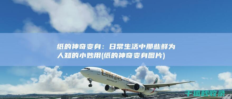 纸的神奇变身：日常生活中那些鲜为人知的小妙用 (纸的神奇变身图片)