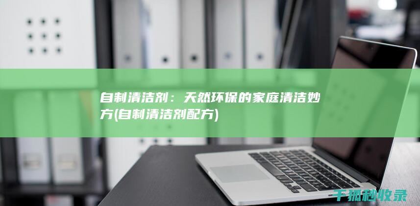 自制清洁剂：天然环保的家庭清洁妙方 (自制清洁剂配方)