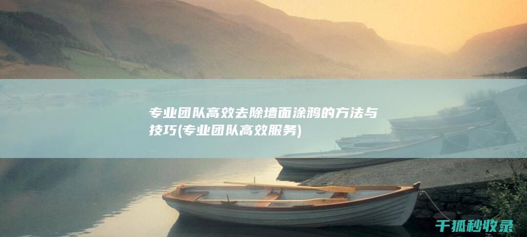 专业团队高效去除墙面涂鸦的方法与技巧 (专业团队高效服务)