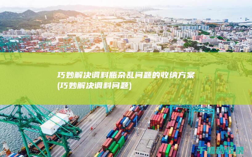 巧妙解决调料瓶杂乱问题的收纳方案 (巧妙解决调料问题)