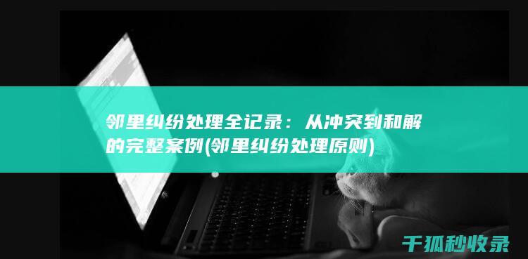从冲突到和解的完整案例
