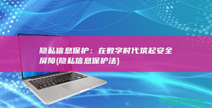 隐私信息保护：在数字时代筑起安全屏障 (隐私信息保护法)