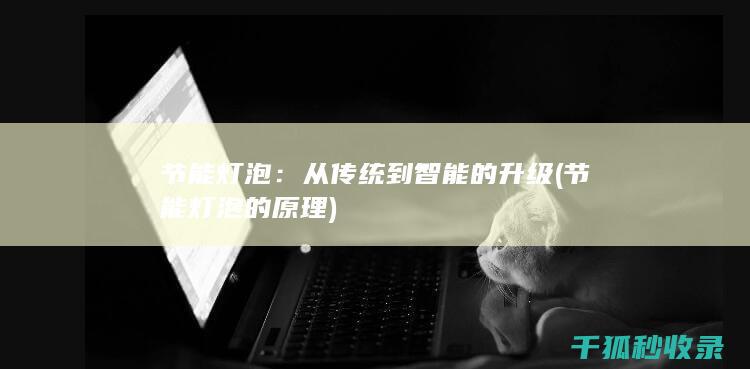 节能灯泡：从传统到智能的升级 (节能灯泡的原理)