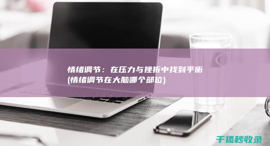 情绪调节：在压力与挫折中找到平衡 (情绪调节在大脑哪个部位)
